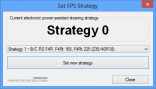 Choose desired steering force strategy. Only functional when interface is paired with vehicle (valid vehicle license).