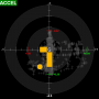 The G-Force display features the combined total G-Force, separate longitudinal and lateral indicators, history logging, min/max tracking.